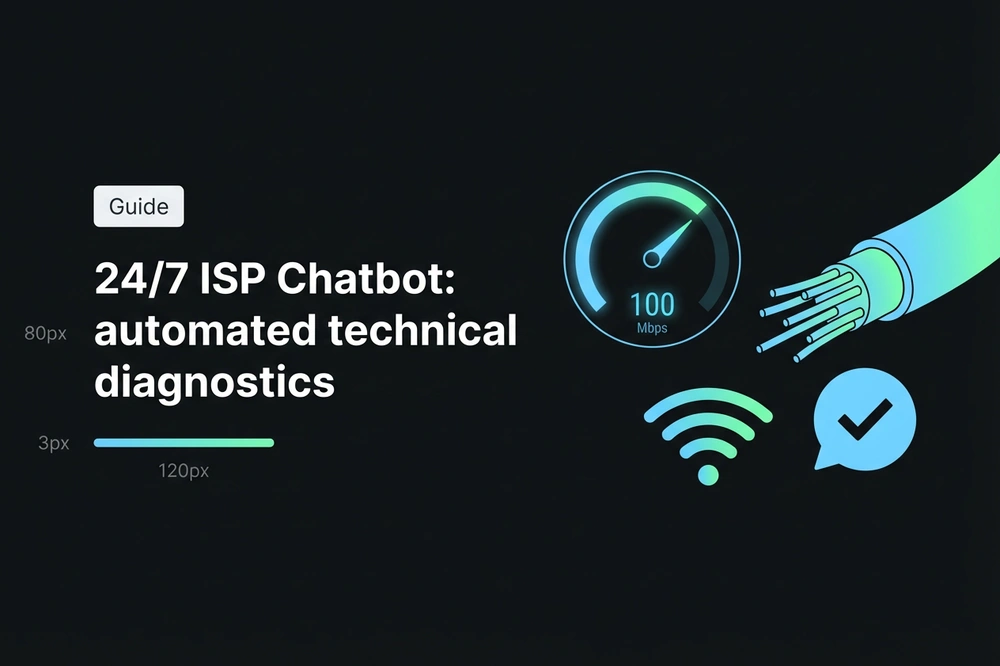 24/7 chatbot for ISPs with technical diagnostics