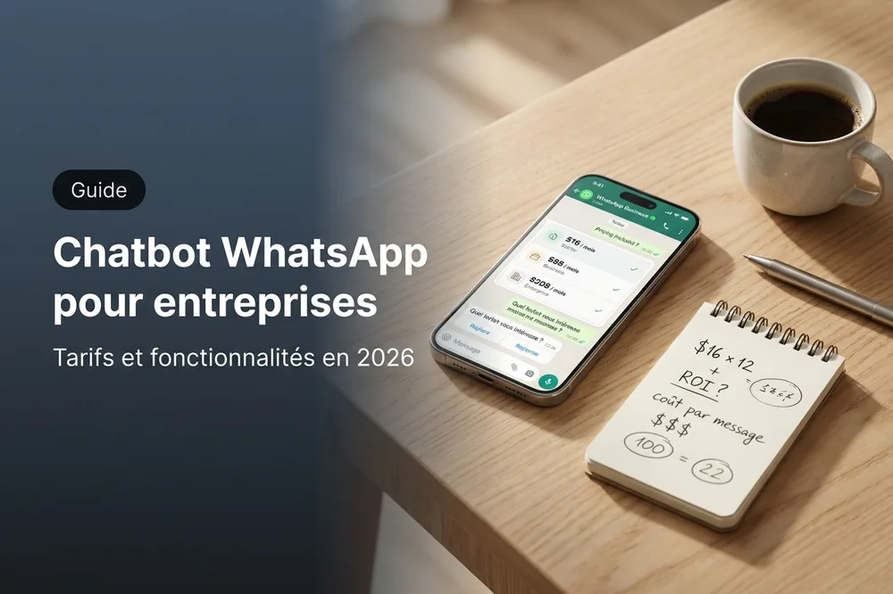 Prix chatbot WhatsApp pour entreprises 2026