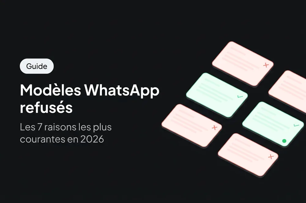 Modèles WhatsApp refusés : 7 erreurs vues par Meta