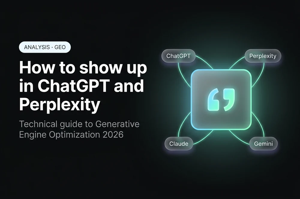 Show up in ChatGPT & Perplexity: 2026 GEO Guide