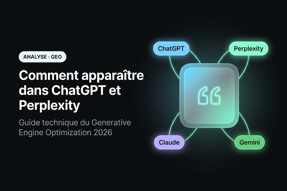 Apparaître dans ChatGPT et Perplexity : guide GEO 2026