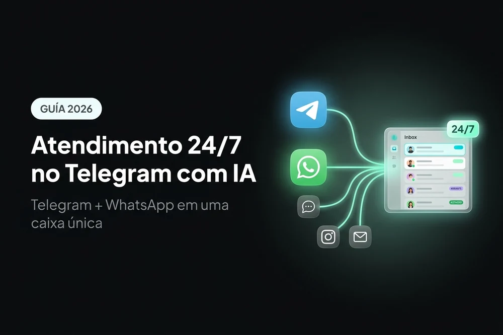 Atendimento 24/7 no Telegram com IA - AsisteClick