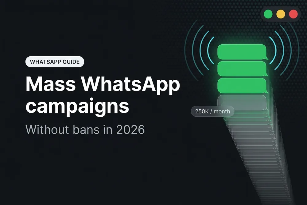 Mass WhatsApp campaigns 2026 without bans - AsisteClick
