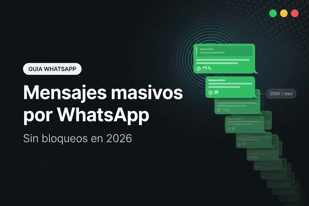 Mensajes masivos WhatsApp 2026 sin bloqueos - AsisteClick