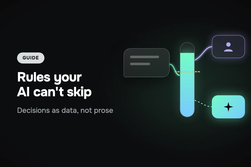 AI Agent evaluating a decision with a probability and a threshold before acting