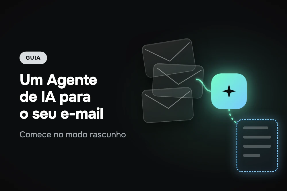 Agente de IA respondendo o e-mail de atendimento ao cliente em modo rascunho