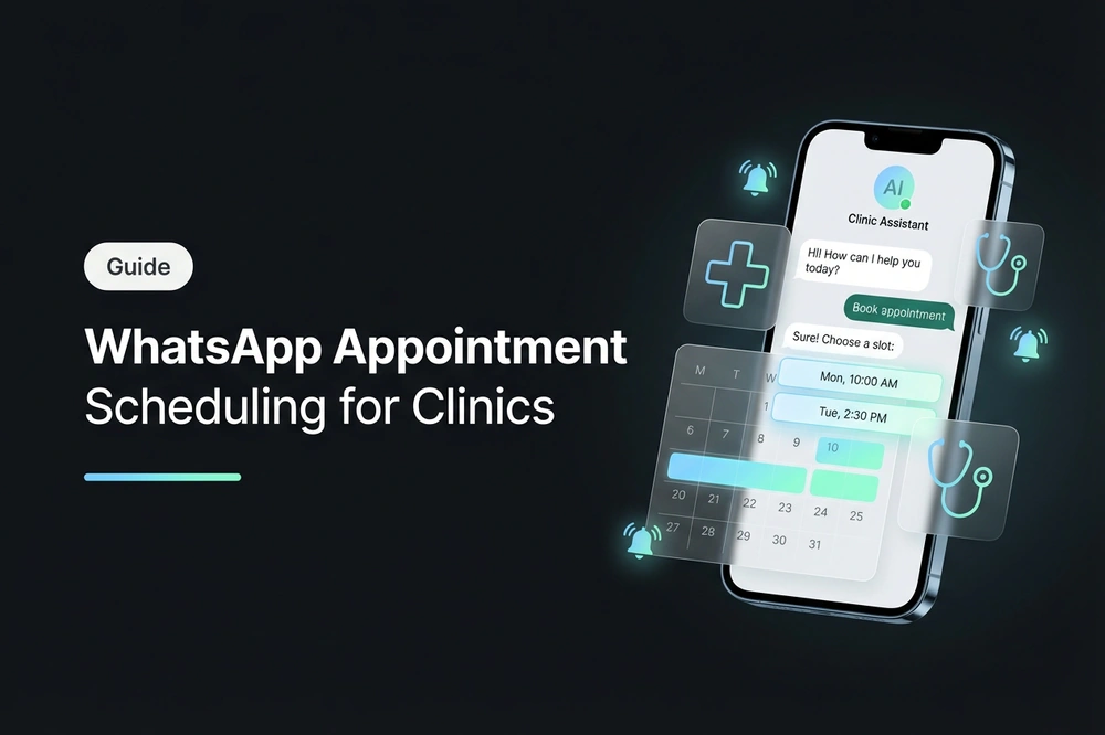 WhatsApp chatbot for appointment scheduling in clinics with calendar and automatic reminders
