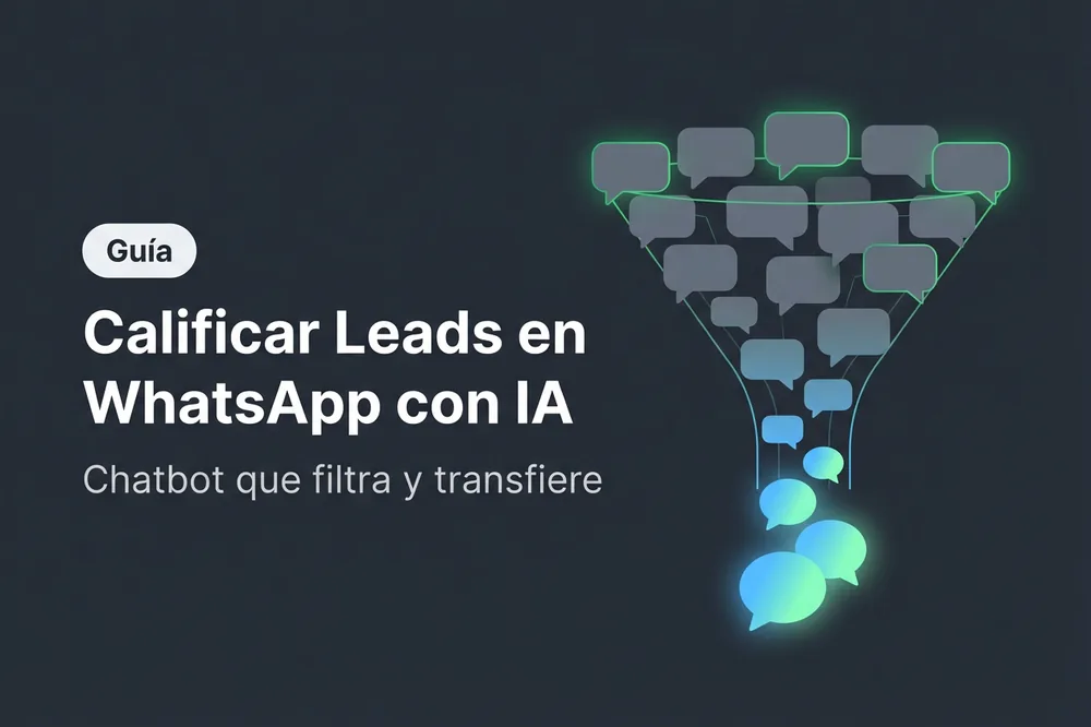 Cómo calificar leads en WhatsApp con un Agente de IA: flujo de calificación automática con agente GPT
