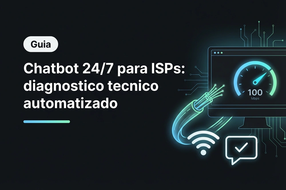 Chatbot de soporte técnico para ISP con diagnóstico automatizado, speed test y gestión de tickets por WhatsApp