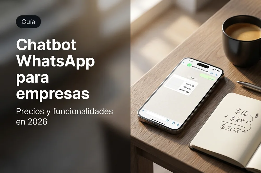 Chatbot de WhatsApp para empresas: tabla de precios, planes y funcionalidades en 2026
