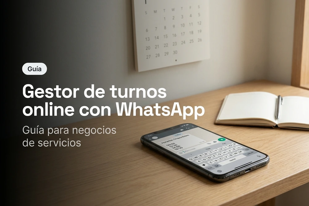 Gestor de turnos online con WhatsApp para negocios de servicios