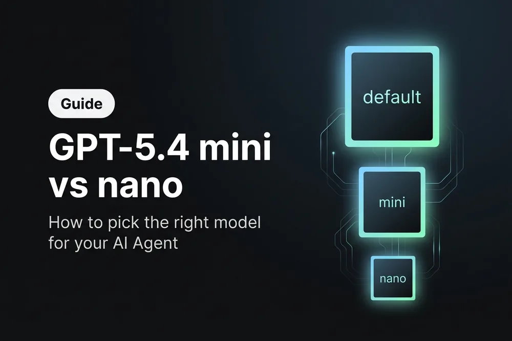 GPT-5.4 mini vs nano vs default: visual guide to choosing an AI Agent model