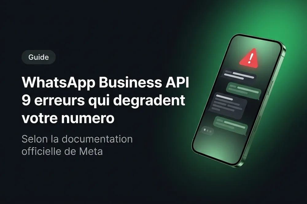 WhatsApp Business API 2026 — 9 erreurs qui dégradent votre numéro selon Meta