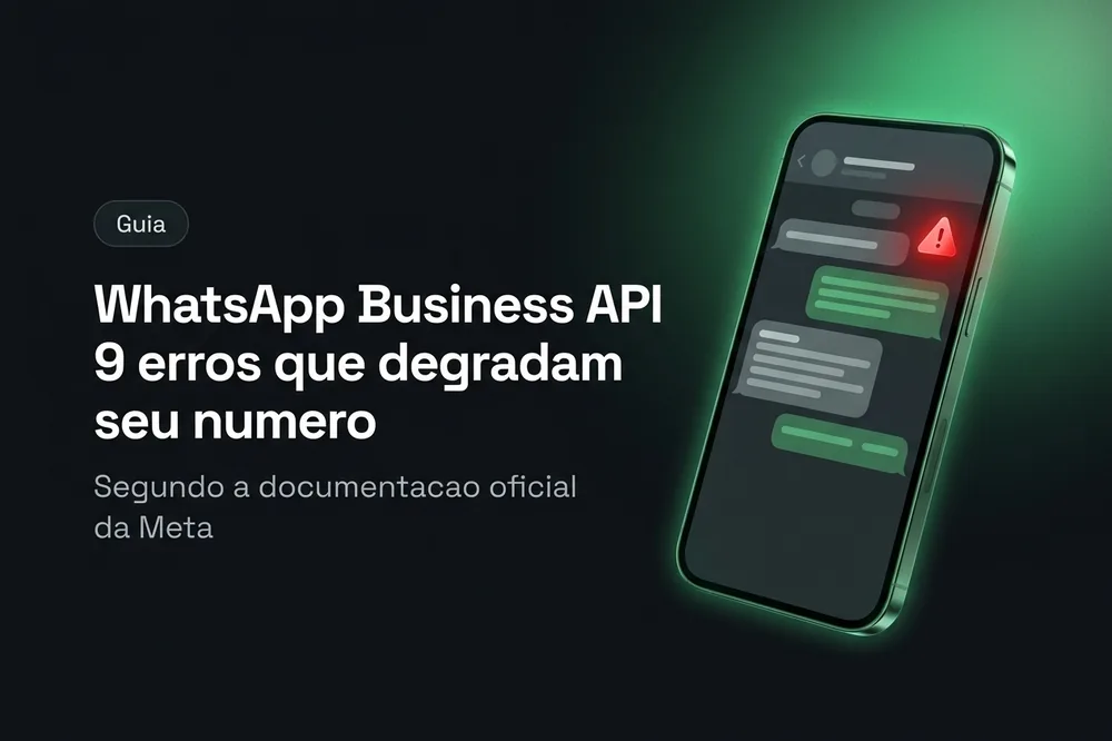 WhatsApp Business API 2026 — 9 erros que degradam seu número segundo a Meta